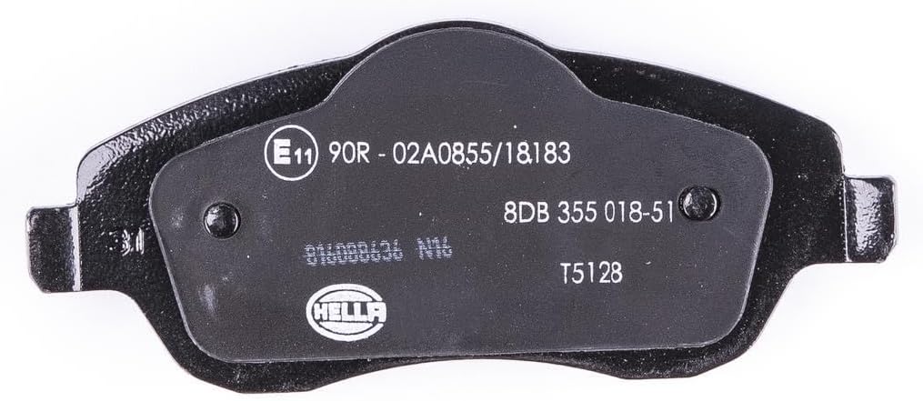 HELLA PAGID 8DB 355 018-511 Bremsbelagsatz - T5128 - Dicke/Stärke: 17mm - Bremssystem: Lucas - mit a