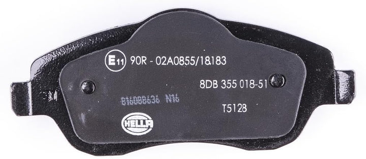 HELLA PAGID 8DB 355 018-511 Bremsbelagsatz - T5128 - Dicke/Stärke: 17mm - Bremssystem: Lucas - mit a