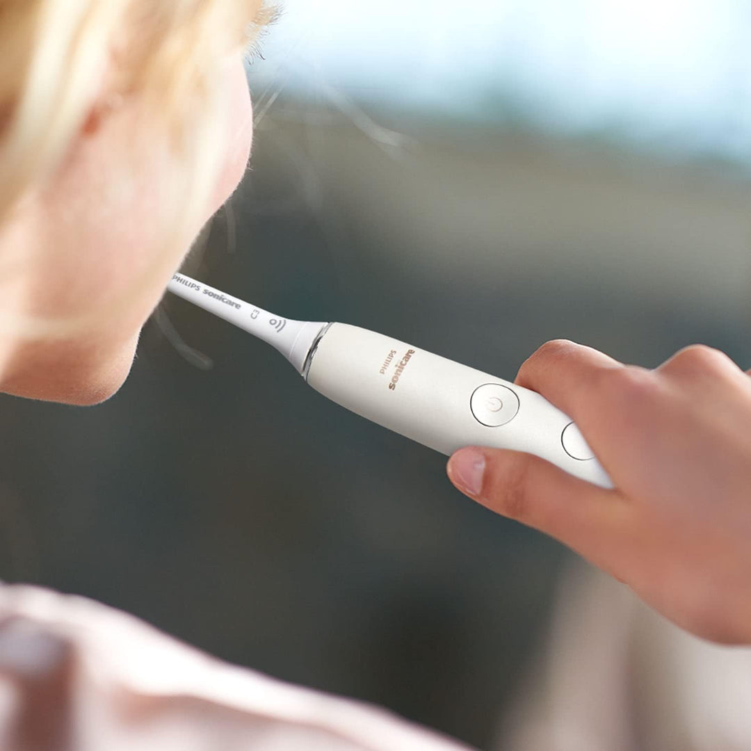 Philips Sonicare Elektrische Schallzahnbürste mit App, weiss White & White, White & White