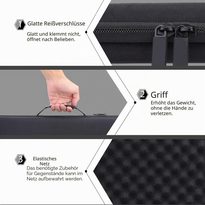 co2CREA Hart Tasche für Logitech MK470 Slim Combo Kabelloses Tastatur Maus Set Case Etui Tragetasche
