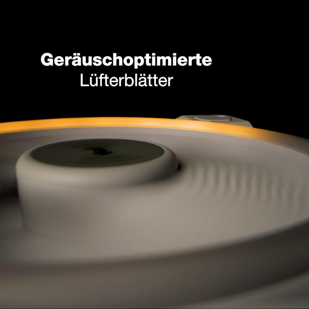be quiet! Light Wings White 140mm PWM high-speed Triple Pack Gehäuselüfter, weiss, 3er Pack, BL103