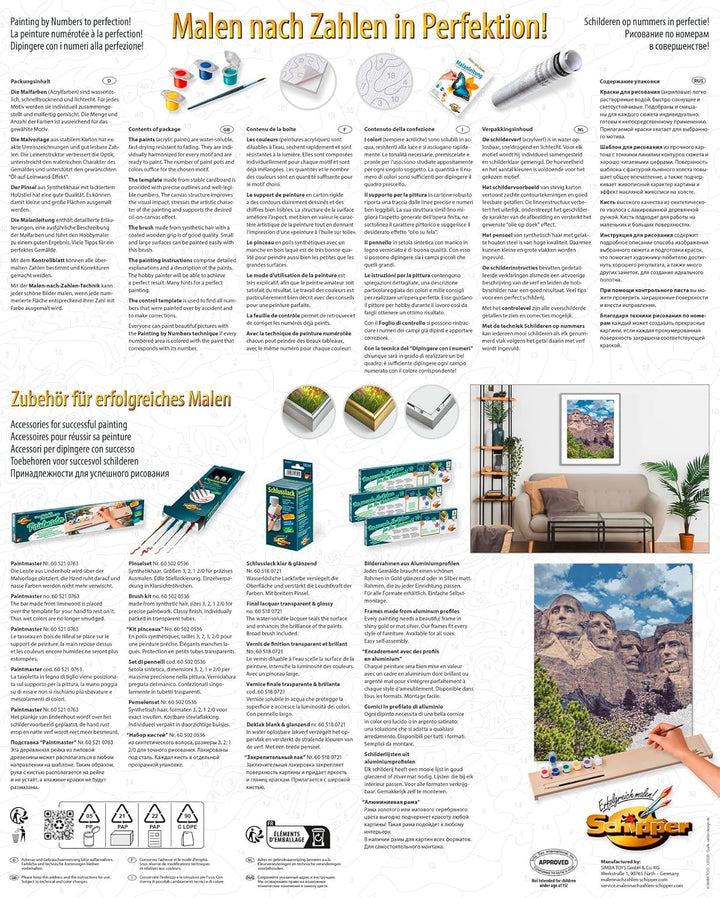 Schipper 609130895 Malen nach Zahlen – Mount Rushmore - Bilder malen für Erwachsene, inklusive Pinse