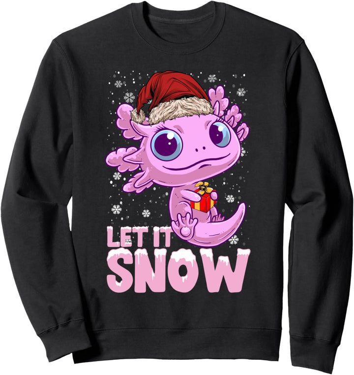 Axolotl Weihnachts-Anime-Stil Design Sweatshirt