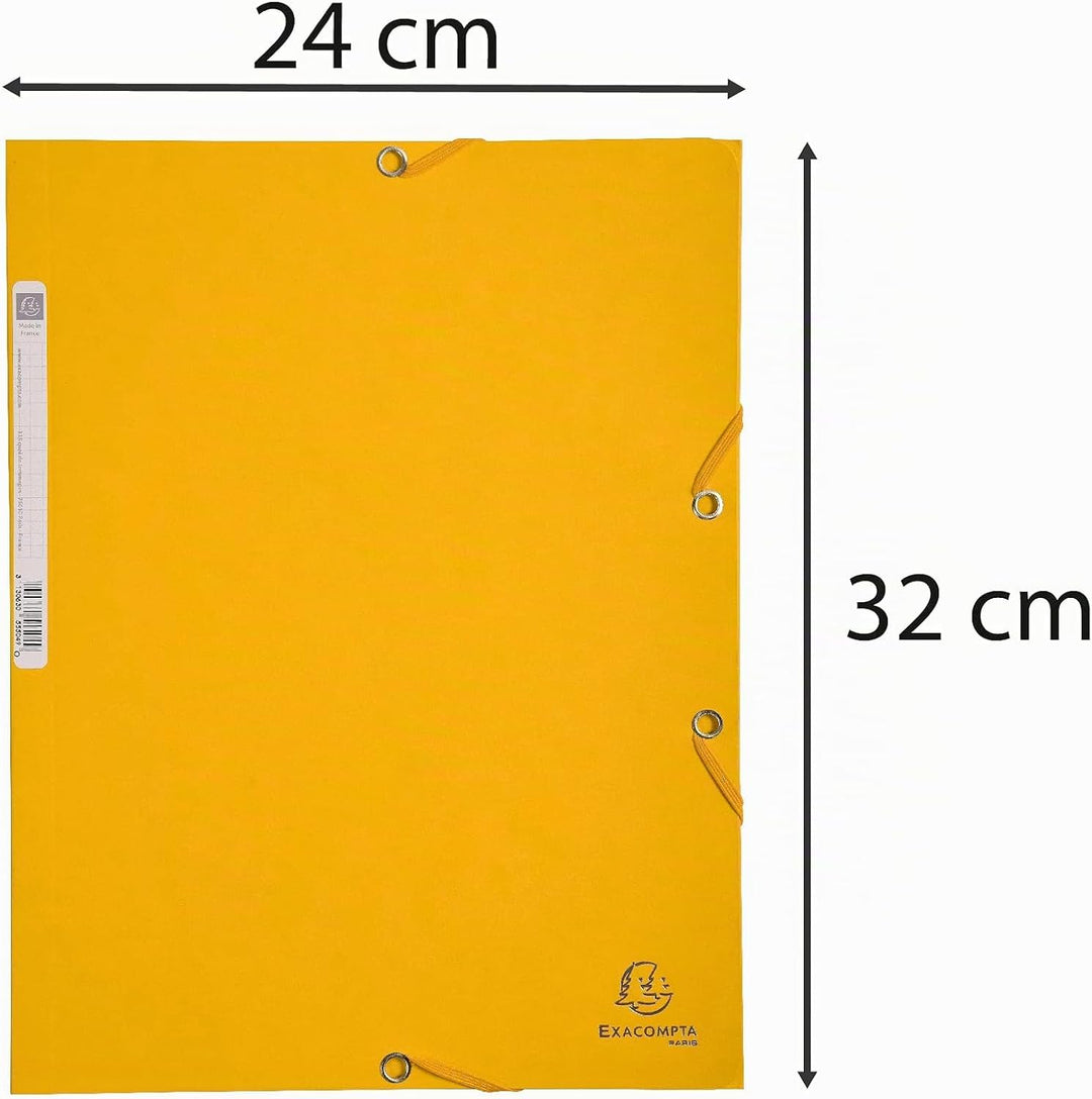 Exacompta 55509E 25er Premium Einschlagmappen. Aus extra starkem Colorspan-Karton mit 3 Innenklappen