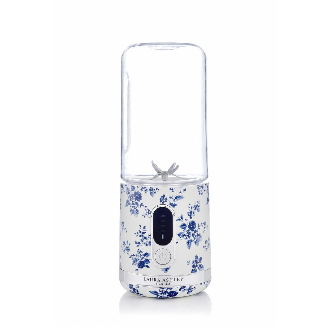 Laura Ashley Portable Blender Smoothie Maker to Go mit China Rose Design und 450 ml Flasche von VQ –