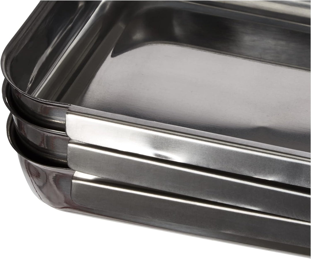 Maximex Panier-Set Edelstahl 3-teilig - 3-teilig, Edelstahl rostfrei, 15.7 x 3.2 x 22 cm, Glänzend