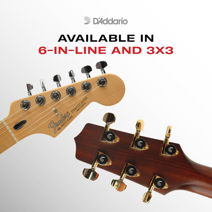 Planet Waves PWAT-331L 6 (3+3 version) Auto-Trim Tuning Machines - Chrome Finish, 15.9 x 10.8 x 5.1