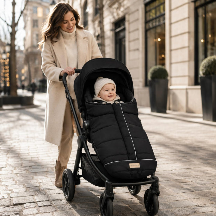 Altabebe AL2203-03 Winterfusssack Active Kollektion für Kinderwagen, schwarz