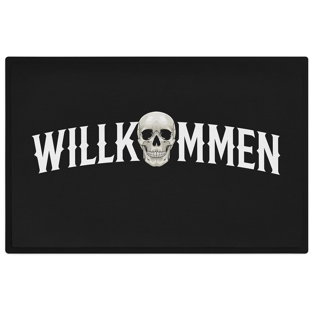 Trendation - Willkommen Fussmatte Grafik Schmutzfangmatte Geschenk Aussen Innenbereich 60x40 cm Wasc