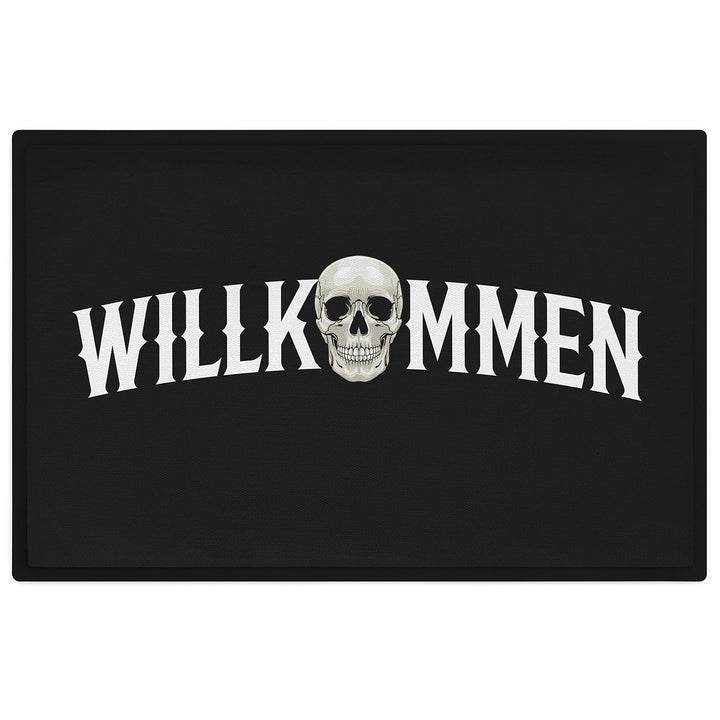 Trendation - Willkommen Fussmatte Grafik Schmutzfangmatte Geschenk Aussen Innenbereich 60x40 cm Wasc