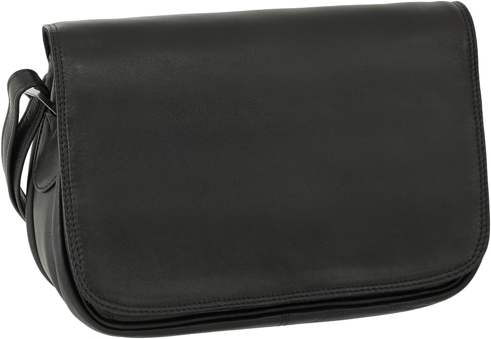 Ledershop24 Leder Damen Umhängetasche Schultertasche Festivaltasche Handtasche Tasche 28 cm vers. Fa