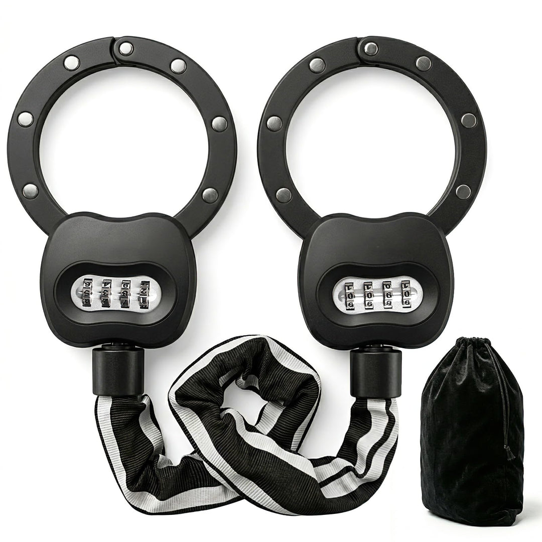 E Scooter Schloss mit Zahlencode, Handschellenschloss Hohe Sicherheit, 10CM Rundring, 1.8KG Schweres