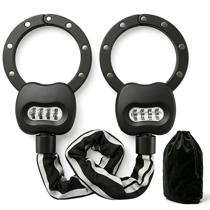 E Scooter Schloss mit Zahlencode, Handschellenschloss Hohe Sicherheit, 10CM Rundring, 1.8KG Schweres