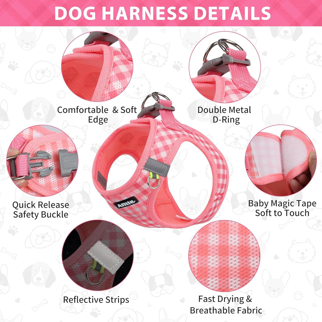 AIITLE Easy Walk Hundeweste, Geschirr und Leine, Set, Haustierbedarf, kein Ziehen, atmungsaktives Ne