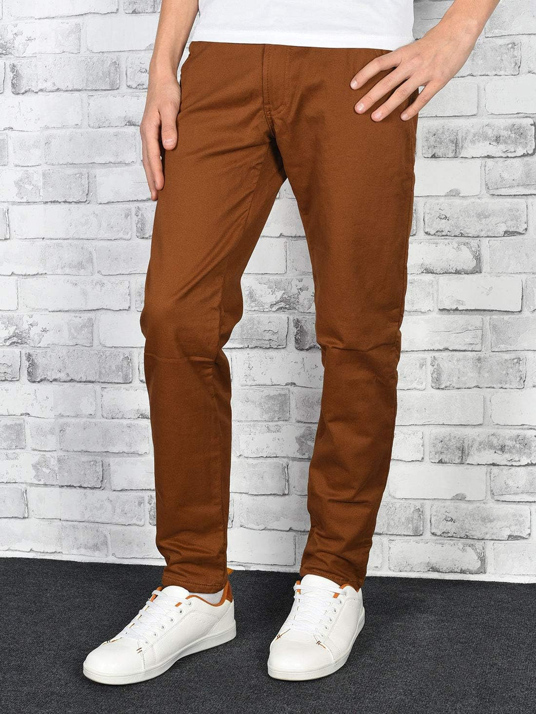 BEZLIT Jungen Thermo Chino Hose Gefüttert 22879 104 Braun, 104 Braun