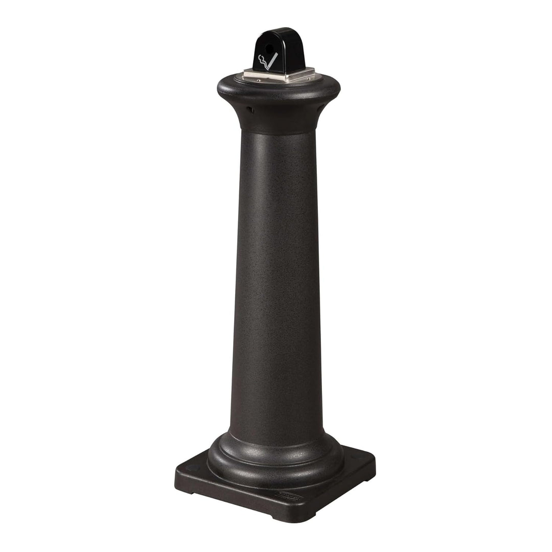 Rubbermaid Commercial Products GroundsKeeper Tuscan Ash Bin - Black Schwarz 35.7 x 35.7 x 103 cm, Sc