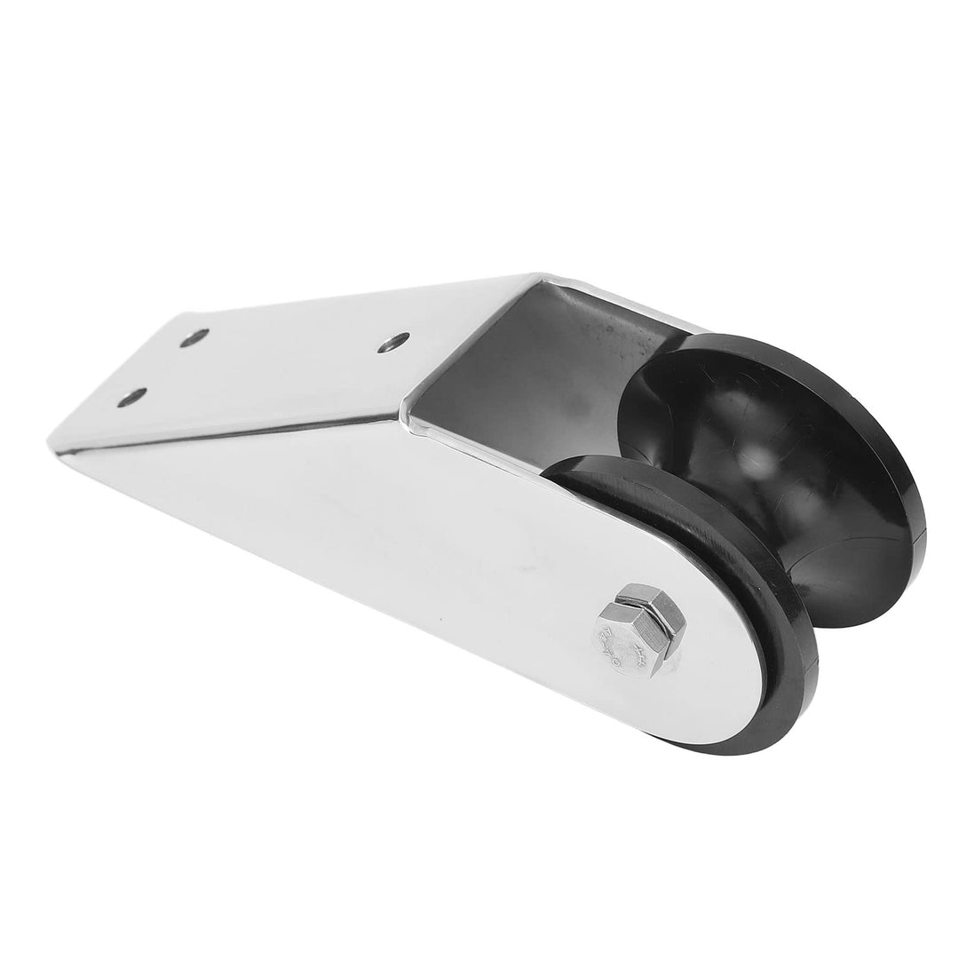 Fafeicy Ankerrolle Verdickt, 316 Edelstahl Marine Bugrolle mit 32mm Rollenschlitz, Schiffsankerrolle