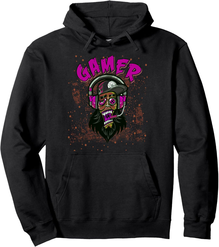 Gamer Teen Zombie Don't Pause My Game Play All Night Pullover Hoodie