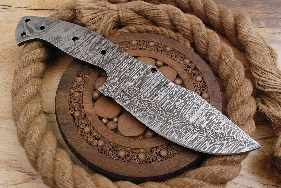 Damast Klinge Handgeschmiedete Damast Rohling Damascus blank blade 6030EA