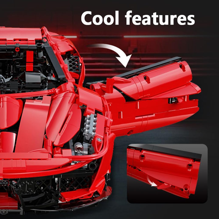CADA Master C61042w 488 technischer Baustein Sportwagen, 1: 8 3187 Teile Renn und ferngesteuertes Au