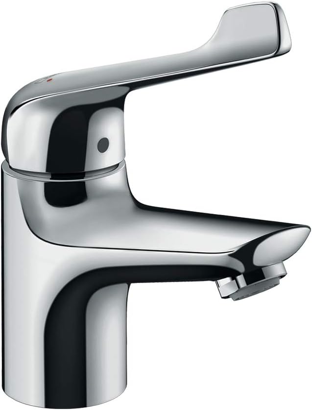 hansgrohe Wasserhahn Novus wassersparende Armatur (Auslauf Höhe 70mm mit extra langem Griff und Zugs