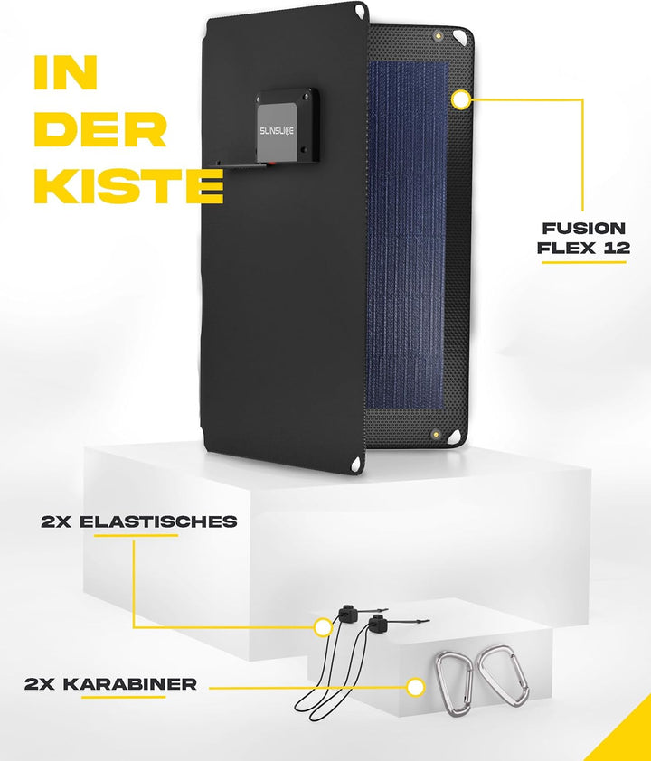 Solar Charger Outdoor, Solarmodul flexibel, Solaranlage Camping, Solar Charger wasserdicht mit leist