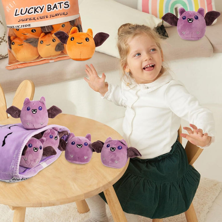 HXPLN Fledermaus Plüsch Kissen, Abnehmbare Spielzeug, Pudding Kissen, Niedliche Dekoration Geschenk