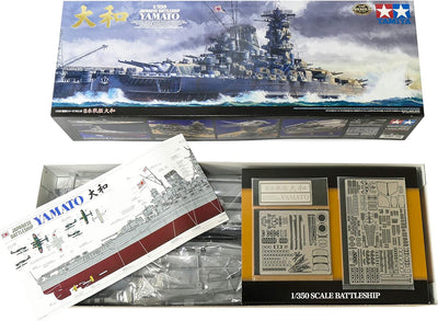 TAMIYA 78025 - WWII Yamato, Version 2005 – japanisches Super-Schlachtschiff, Massstab 1:350, XXL Mod