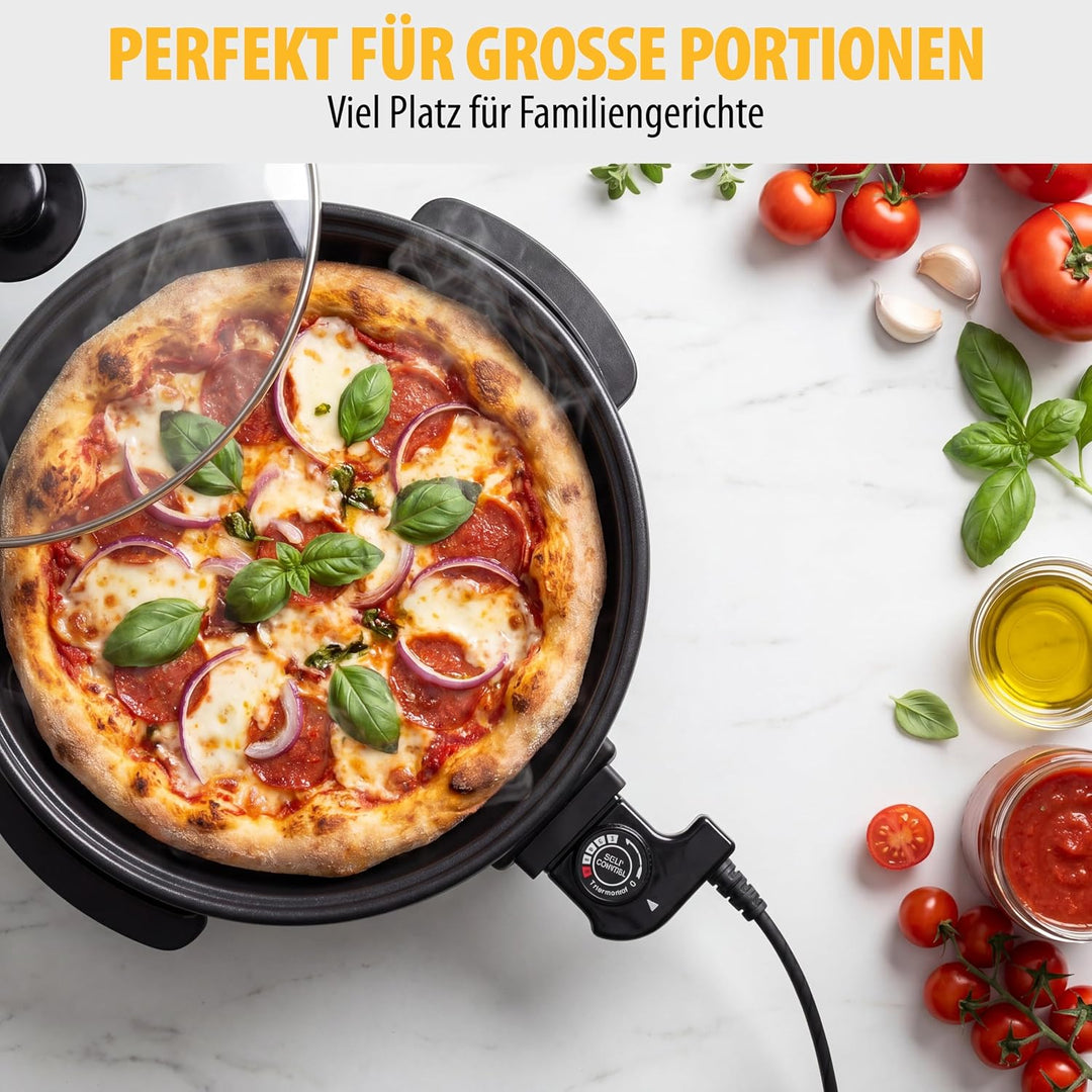 Tristar PZ-9135 Grillpfanne und Multifunktions-Pfanne, 1500 Watt Leistung, 30 cm ø,