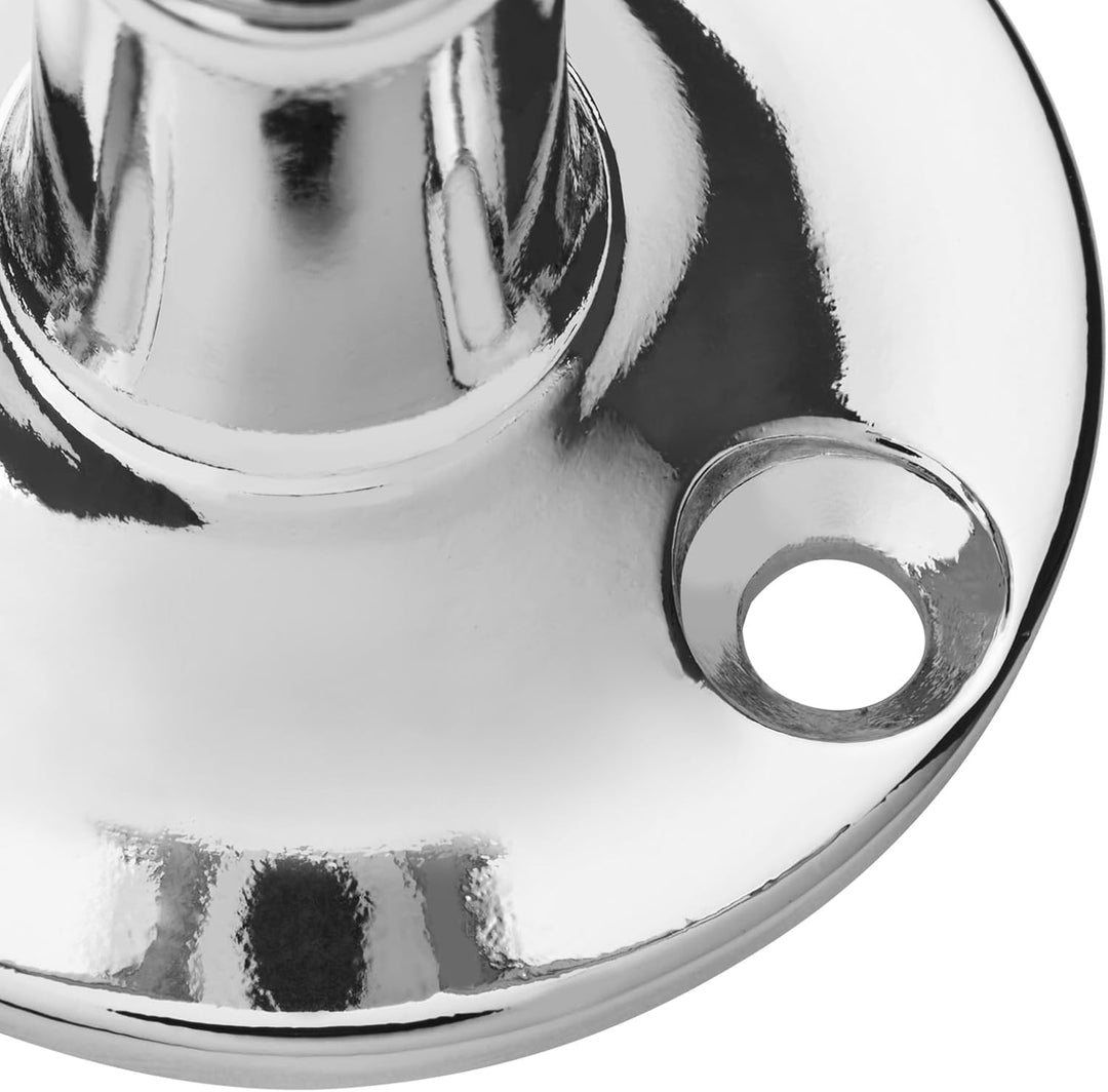 10 x Drehhaken TROMSO 3-fach Chrom poliert 53 x 50 mm Sockel Ø 40 mm BA 25 mm Aluminium Haken Garder