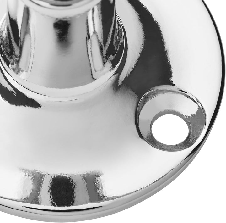 10 x Drehhaken TROMSO 3-fach Chrom poliert 53 x 50 mm Sockel Ø 40 mm BA 25 mm Aluminium Haken Garder