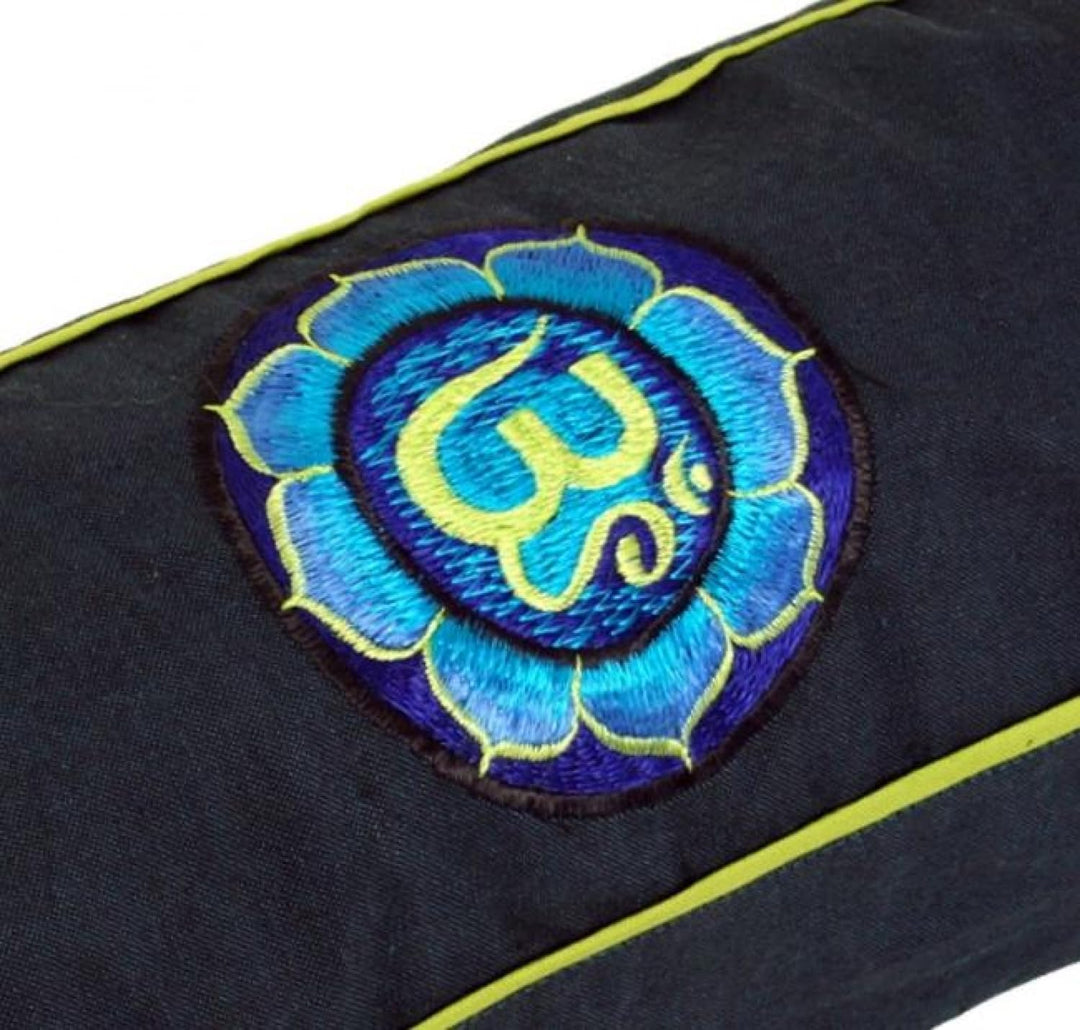 GURU SHOP Yogamatten-Tasche Om, Unisex - Erwachsene, Baumwolle, 65x15x15 cm Einheitsgrösse Dark Petr