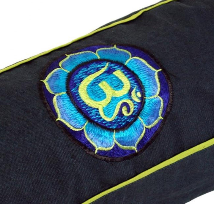 GURU SHOP Yogamatten-Tasche Om, Unisex - Erwachsene, Baumwolle, 65x15x15 cm Einheitsgrösse Dark Petr
