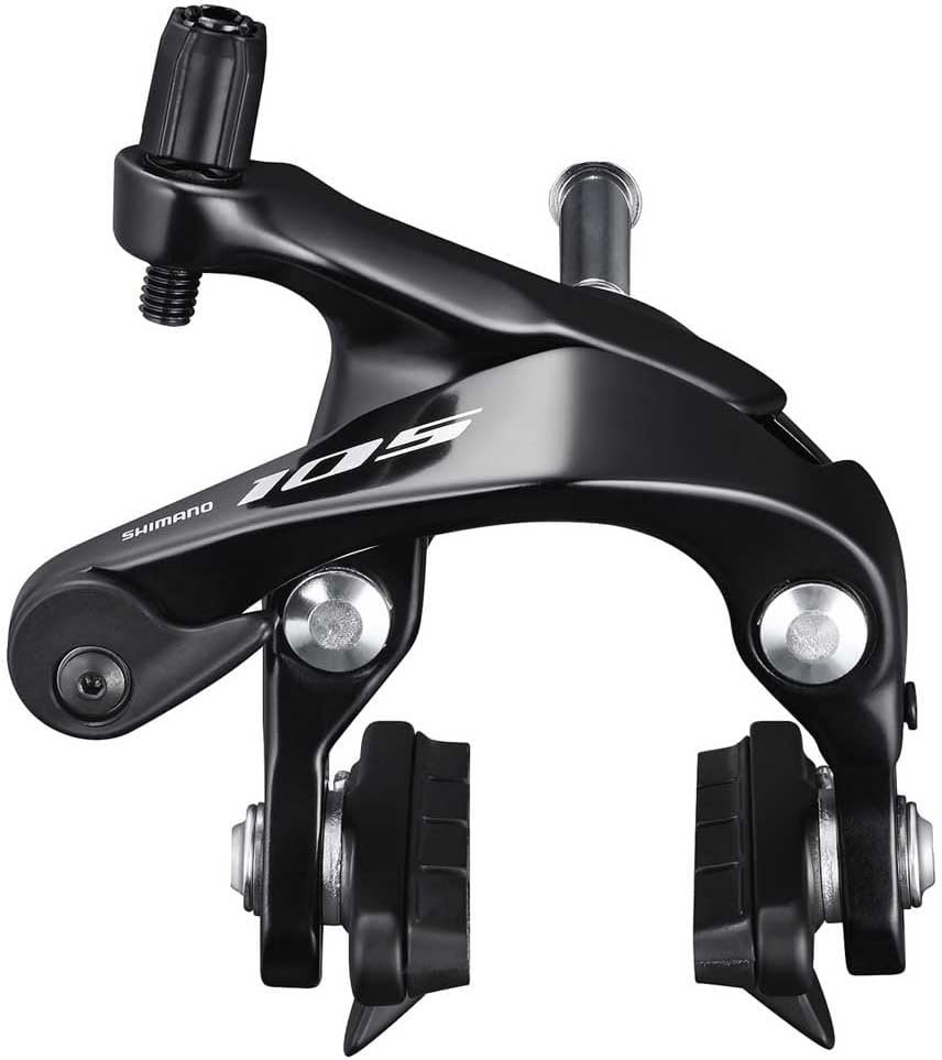 SHIMANO 105 BR-R7000 Rennbremse (Vorderrad | ohne Hebel | 51mm) Schwarz, Schwarz