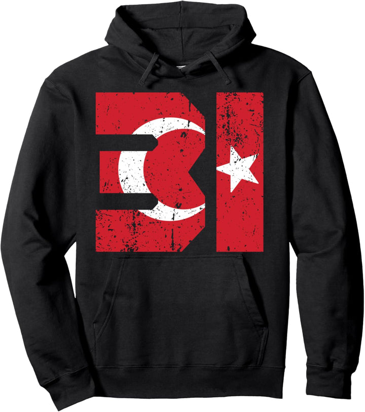 Hatay 31 Memleket Türkei Fahne Geschenkidee Pullover Hoodie
