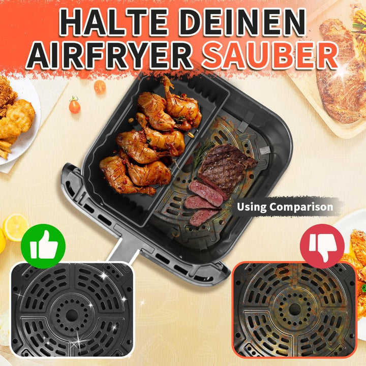 Silikonform für Heissluftfritteuse, Heissluftfritteusen Zubehör für Philips 6,2 L NA230, Ninja AF180