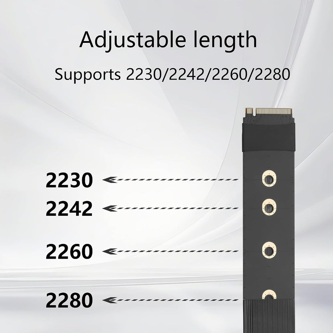 GINTOOYUN M.2 NVME zu PCIE X4 Grafikkarte Erweiterungskarte Mainboard M.2-M Schlüssel NVME Steckplat