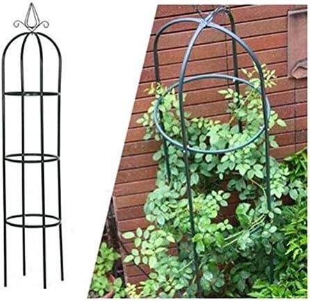 rg-vertrieb 2X Rosenturm Rankhilfe Rankgitter Rosensäule Metall Pergola Obelisk Säule 190cm Set