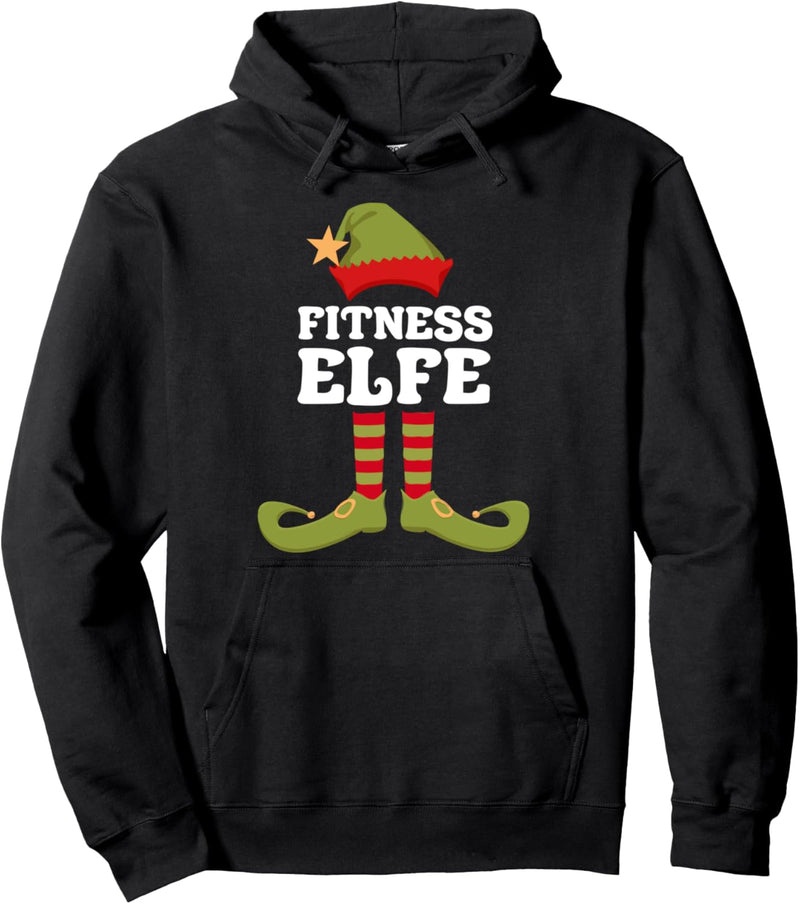 Fitness Elfe Weihnachtself Weihnachten Pullover Hoodie