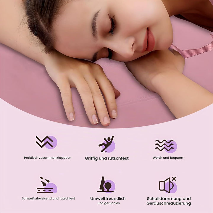 Gymnastikmatte, Yogamatte Rutschfest, Yogamatte, Sportmatte, Fitnessmatte, Gymnastikmatte, Trainings