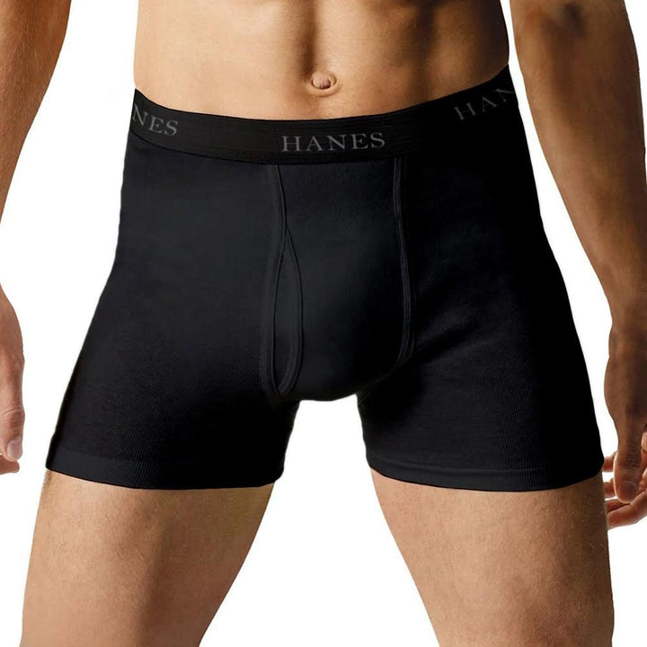 Hanes Herren Tagless Boxershorts mit Stoffbezogenem Bund – Mehrere Packungen Erhältlich Retroshorts