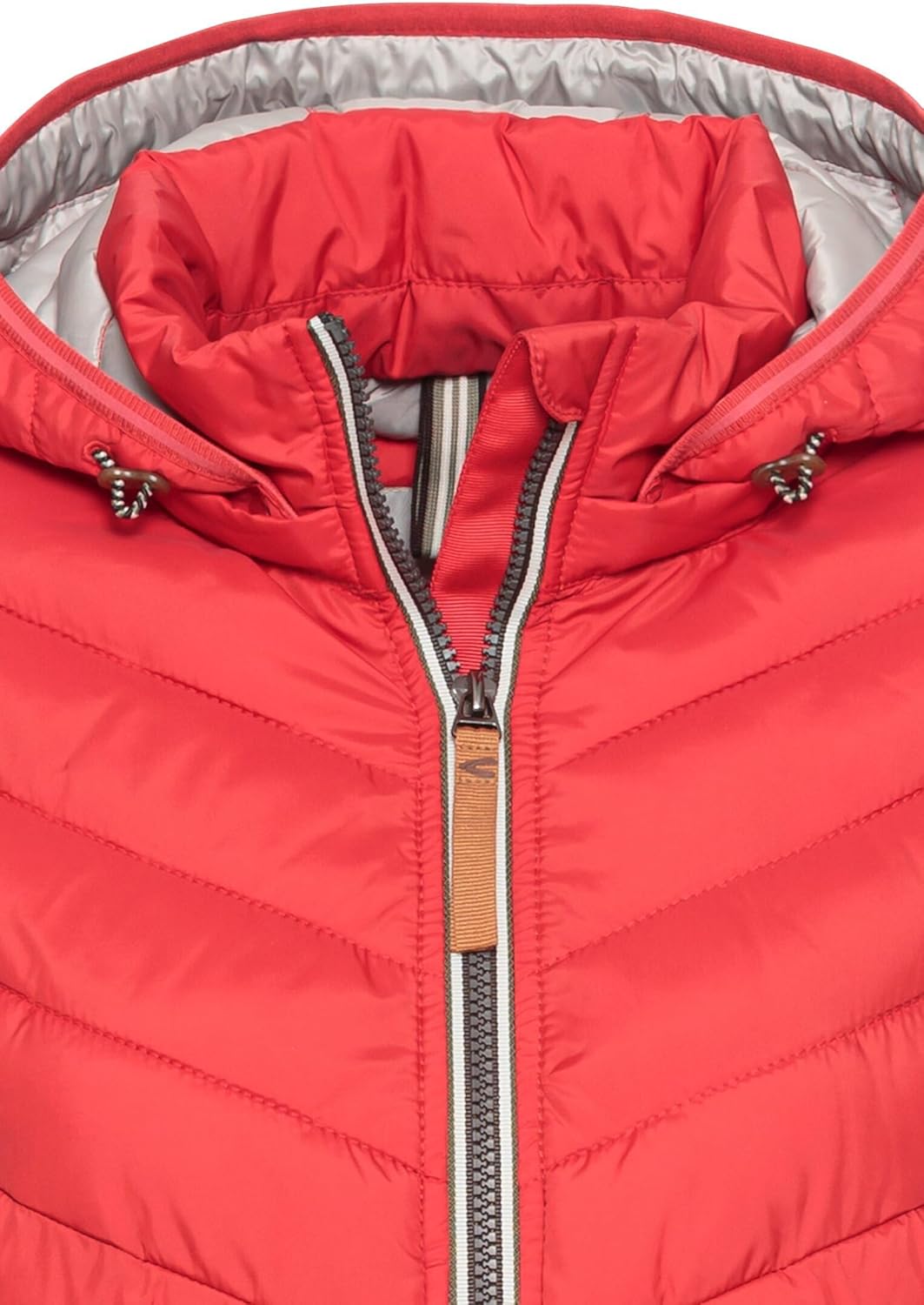 camel active Damen Steppjacke aus recyceltem Polyester, 34 Rot