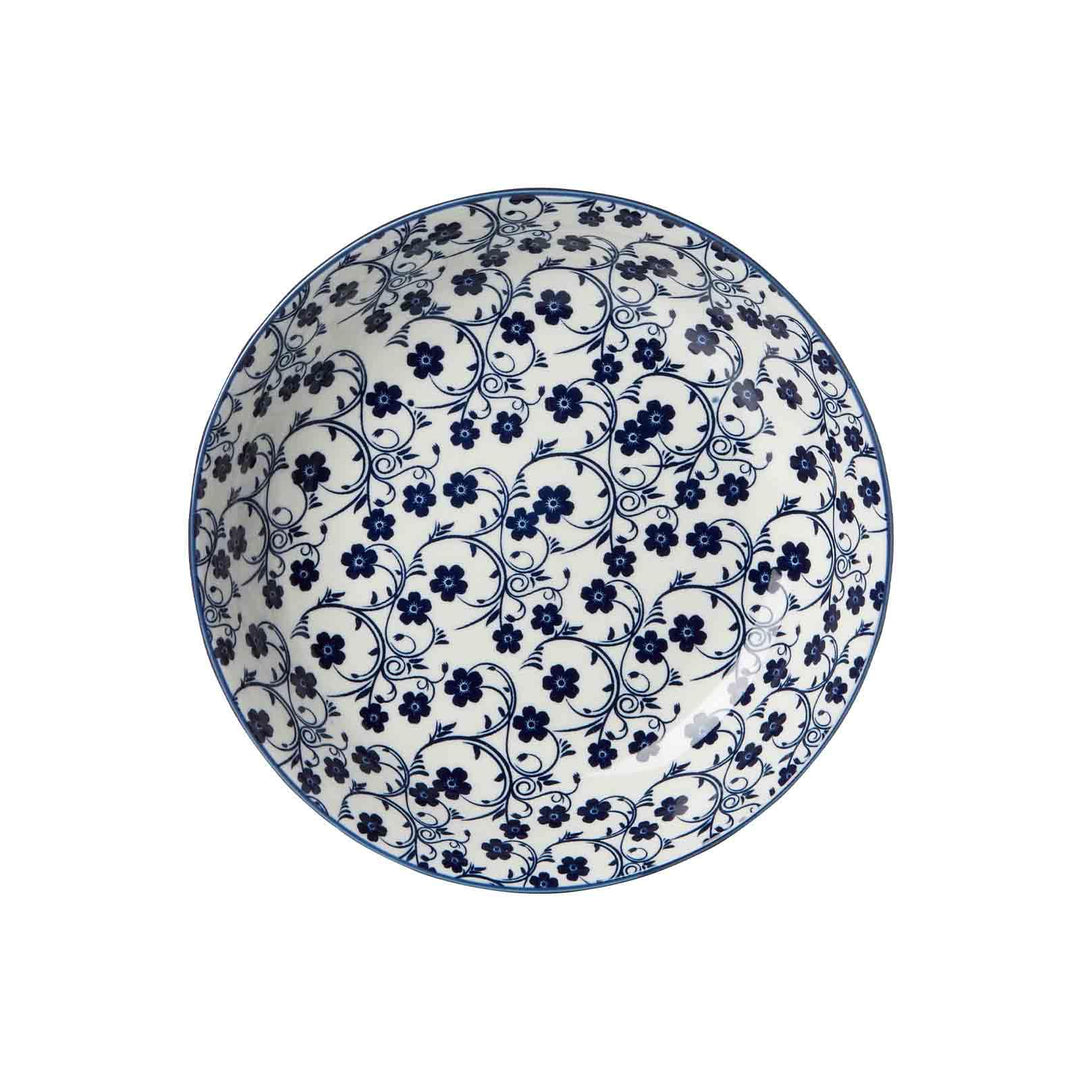 Ritzenhoff &amp; Breker Suppenteller Royal Sakura, Ø 20.5 cm, Tiefer Essteller aus Porzellan, Orientalis