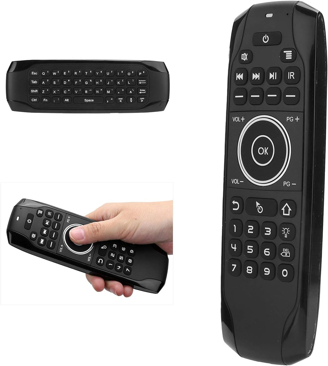 ASHATA Air Mouse, Air Remote Mouse für Bluetooth 5.0 Hintergrundbeleuchtung für Android TV Box Contr