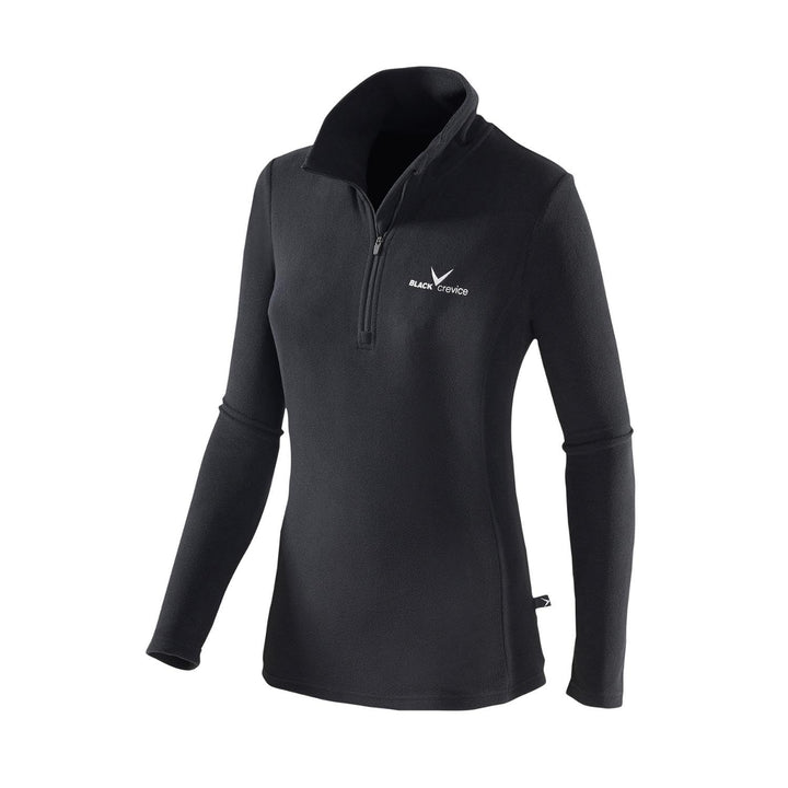 Black Crevice Damen Fleece-Skirolli I Ski-Pullover für Damen Grössen I Damen-Funktionsshirt I Damen