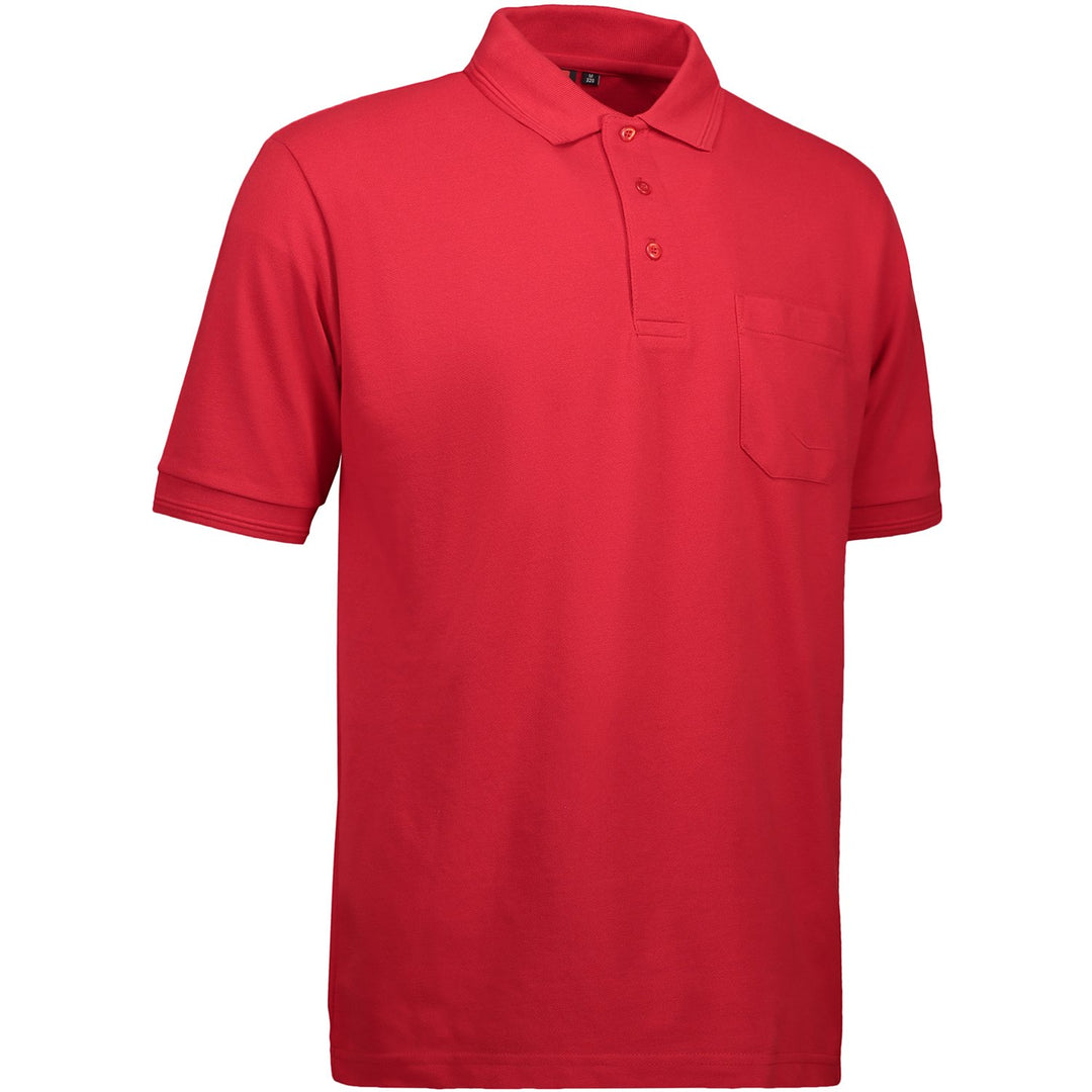 Pionier 41075-3XL Poloshirt "320 Pro Wear" mit Tasche Grösse in Rot, 3XL