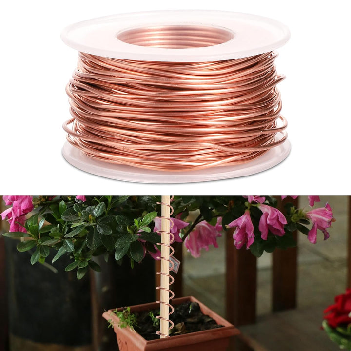 Electroculture Gardening Kupferdraht, 20m 99,9% Reiner Kupferdraht 16 Gauge blanker Kupferdraht für