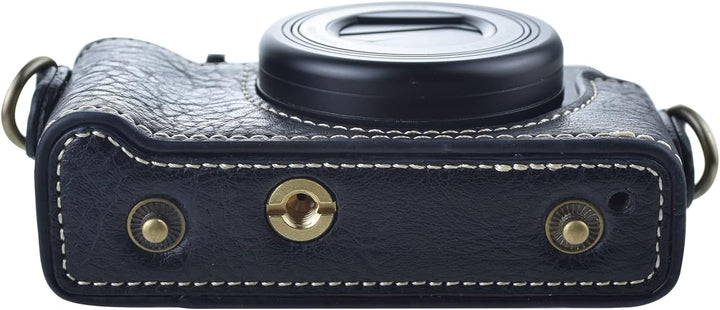 Rieibi ZV1 Tasche – Vintage Kameratasche aus PU-Leder für Sony ZV1 ZV-1 DSLR-Kamera – Schutzhülle mi