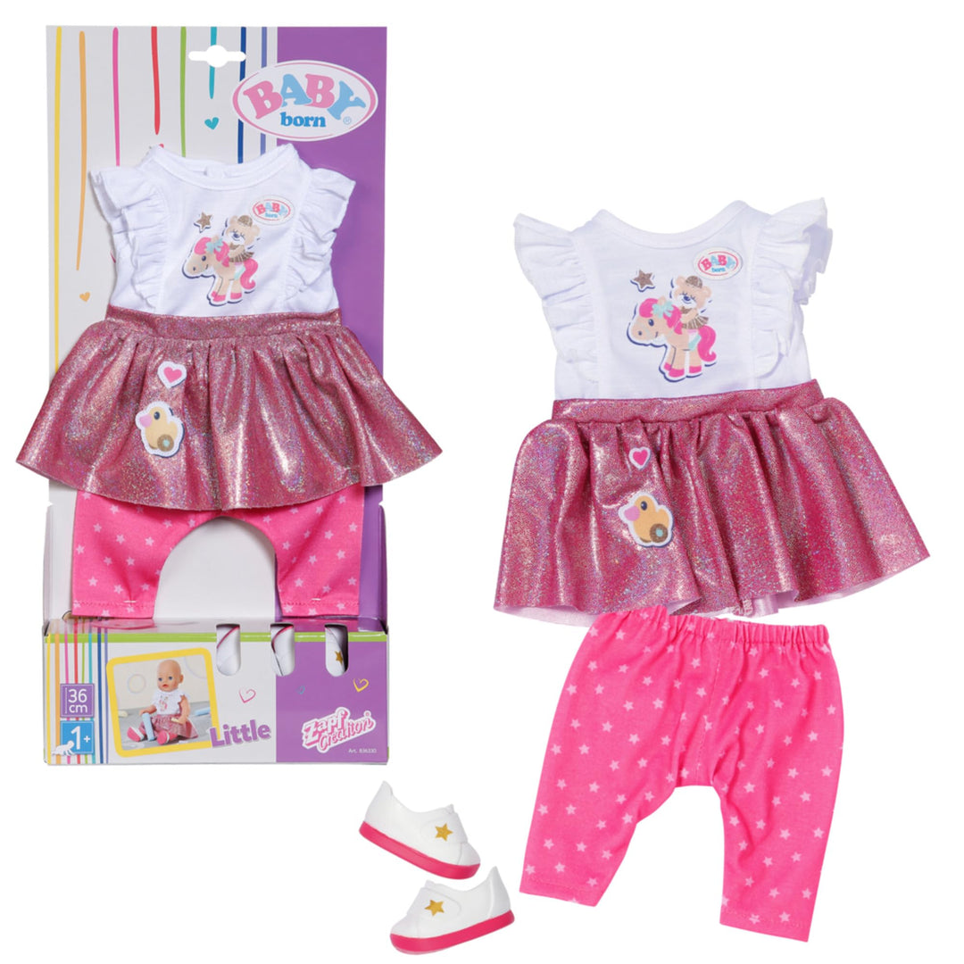 Baby Born Lieblingsoutfit 36cm, Shirt mit Leggings und Schuhen für 36 cm Puppen, 836330 Zapf Creatio