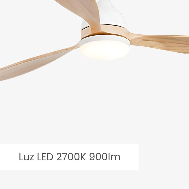 FARO BARCELONA 33524 – POROS LED-Deckenventilator, Weiss, mit DC-Motor